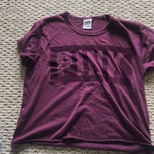 Pink short sleeve shirt